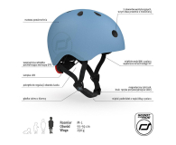 Scoot & Ride Kask ochronny M-L dla starszych dzieci i nastolatków Steel - 1471324 - zdjęcie 5